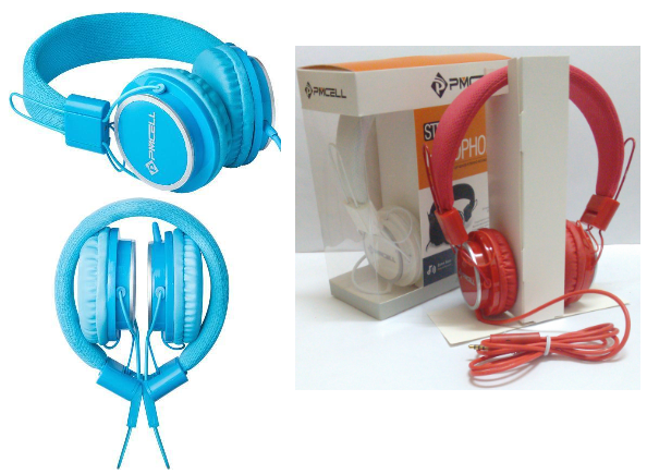 FONE STEREO HEADPHONES COLORIDO NA CAIXA - PMCELL