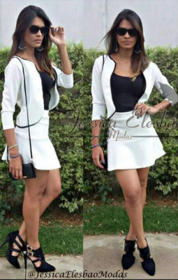 Conjunto saia e Blaser