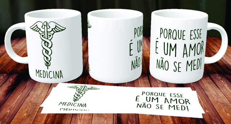 Caneca de Porcelana Medicina