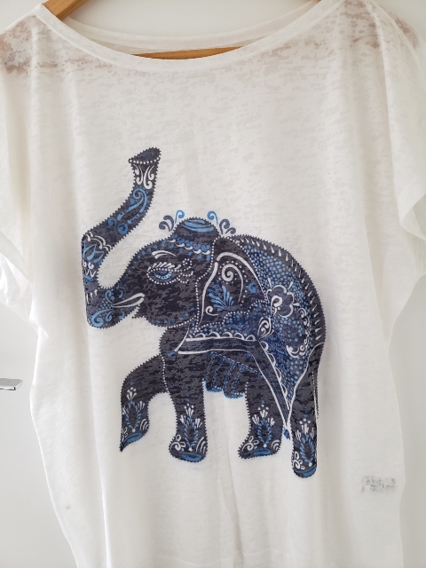 Tshirt Elefante Azul