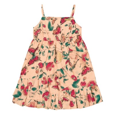 VESTIDO TECIDO C/ALÇA LARANJA  COD 56837