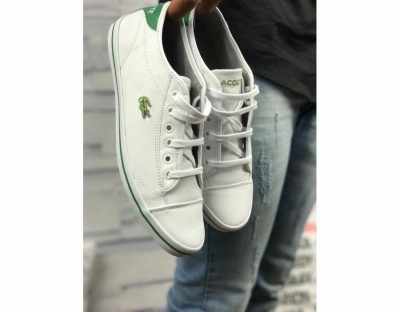 SAPATÊNIS LACOSTE - BRANCO/VERDE