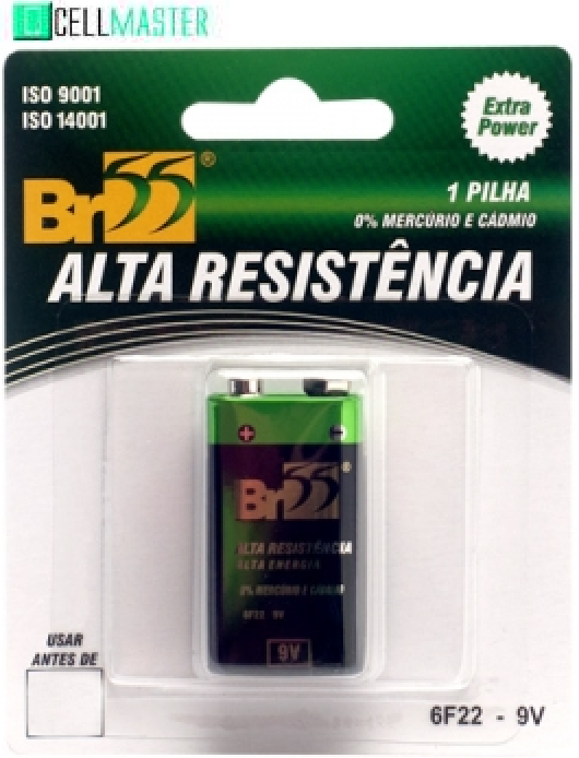 BATERIA COMUM ENCARTELADA 6F22-9V