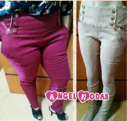 Calça rendada com Stretch