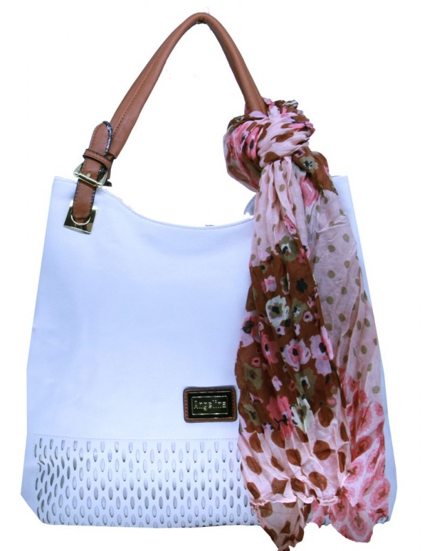 Bolsa Premium Corte a Laser com Lenço BRANCO