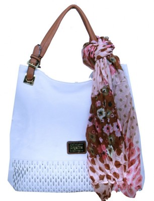 Bolsa Premium Corte a Laser com Lenço BRANCO