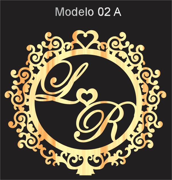 Topo de Bolo - Modelo 02A (leia descrição do produto)