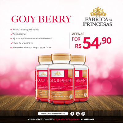 Goji Berry - 1000ml - 1 mês de tratamento