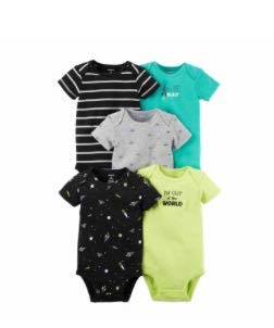 kit body menino 5 peças Carters tamanho 3 meses