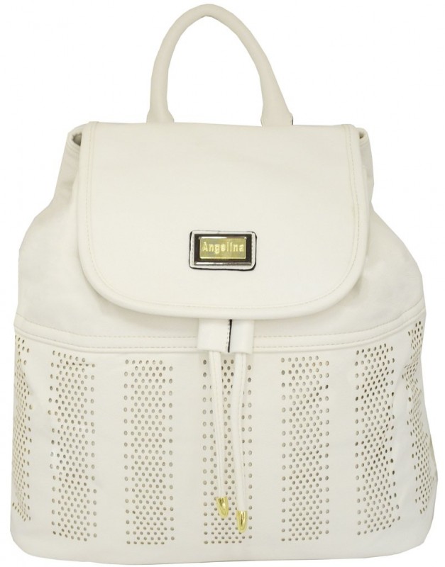 Mochila Premium Corte a Laser BRANCO