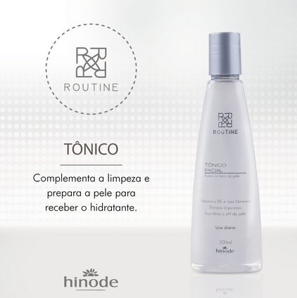 TÓNICO FACIAL ROUTINE HINODE PARA TODOS OS TIPOS DE PELE