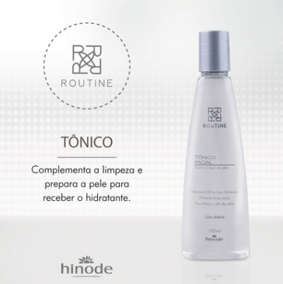 TÓNICO FACIAL ROUTINE HINODE PARA TODOS OS TIPOS DE PELE