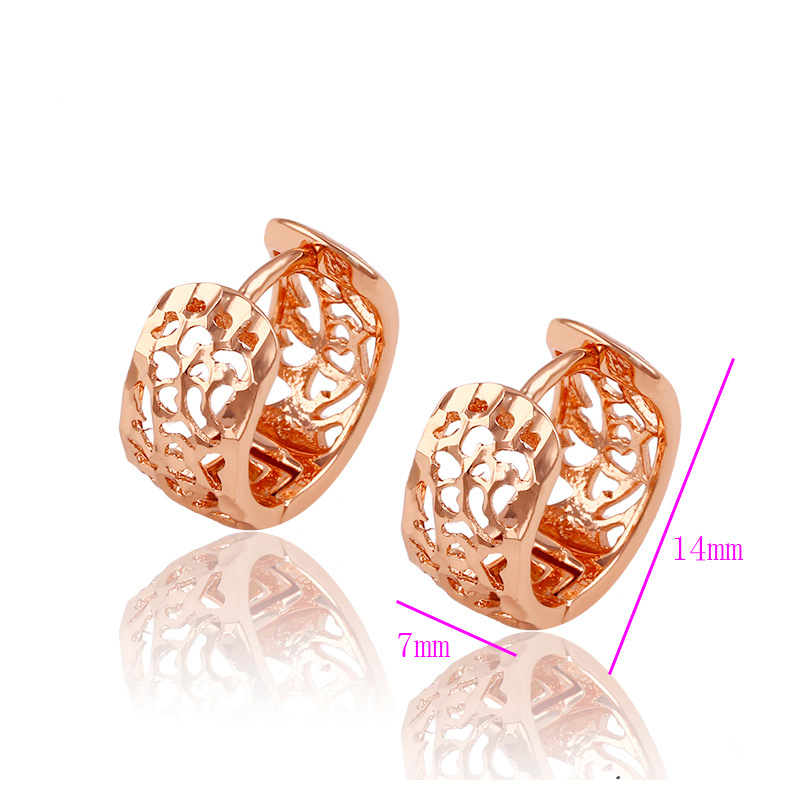 Argola folheada ouro-rose - 90518