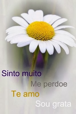 Quadro alta definição com Frases chaves do Ho´oponopono - Flor