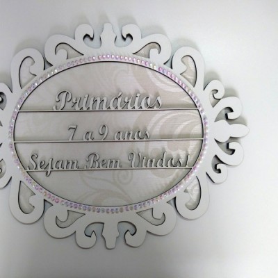 Placa de porta em MDF - Primários