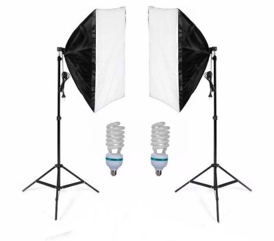 Kit de Iluminação para Estúdio Fotográfico com 2 Softbox e 2 Lâmpadas de 135w
