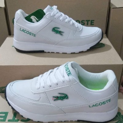 Tenis lacoste branco e deals verde