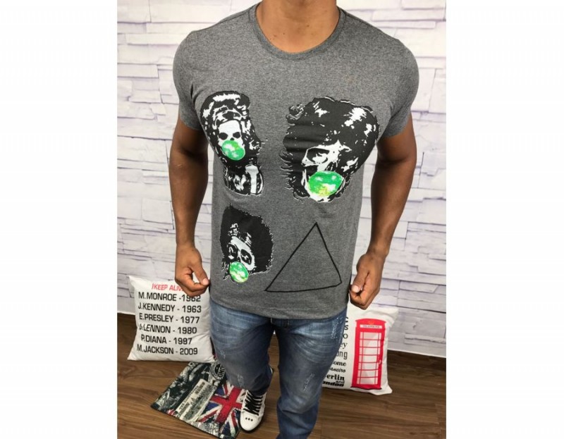 CAMISETA SERGIO K - CINZA