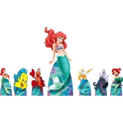 Kit Display de Chão e Mesa - PEQUENA SEREIA ARIEL - 7 Peças (Aluguel)