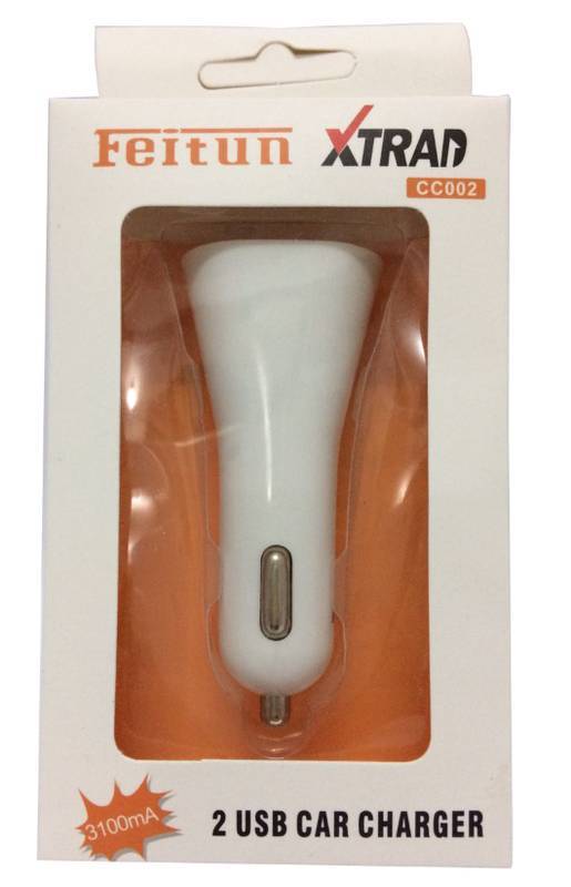 CARREGADOR VEICULAR 2 USB CC02
