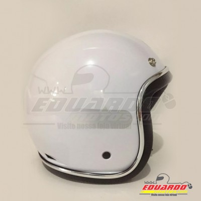 Capacete Old School Vintage Branco
