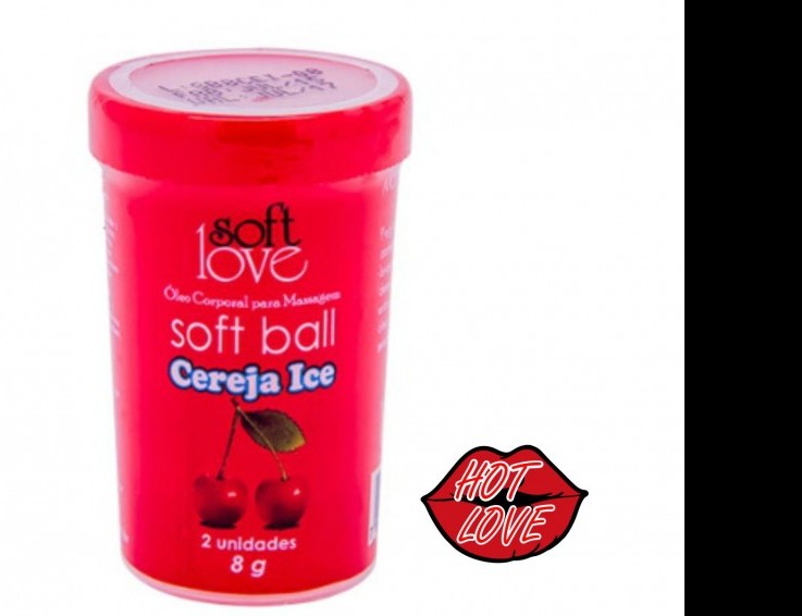 Soft Ball Bolinha Funcional Cereja Ice 2un Soft Love