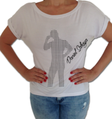 Camisa Gola Canoa Feminina Branca Média