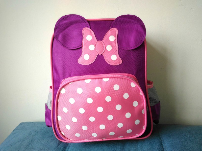 MOCHILA INFANTIL LAÇO POÁ MENINA PRINCESA