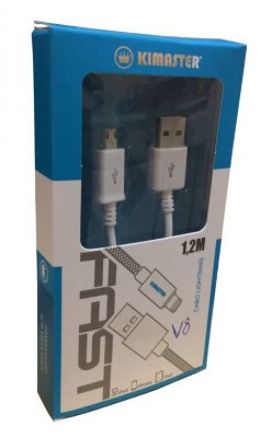 CABO V8 REFORÇADO PREMIUM BRANCO ENCARTELADO