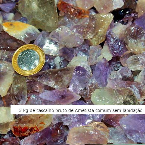 Cascalho de  Ametista  - Pcte  Economico Ideal para Orgonite,  Aguário, Jardins
