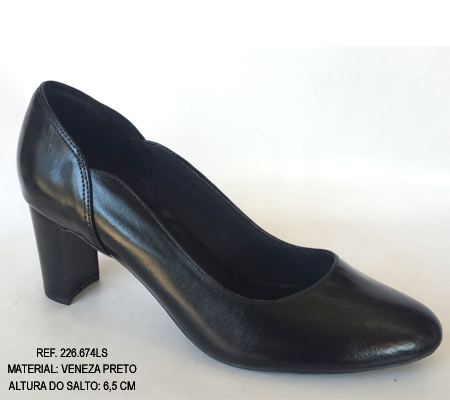 Scarpin Veneza Preto