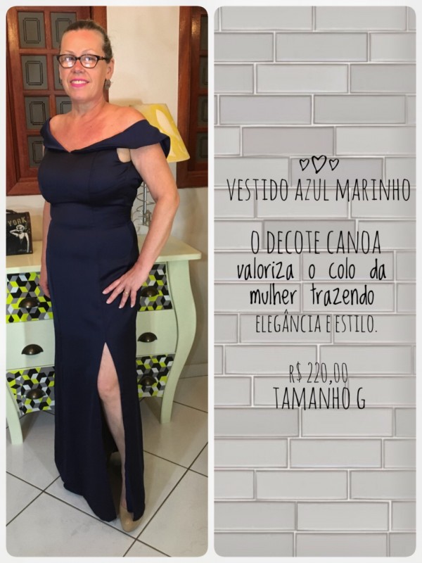 Vestido Azul Marinho