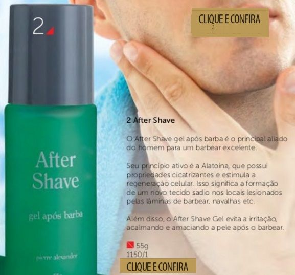 After Shave Gel Após Barba 55g   Pierre Alexander 1150/1