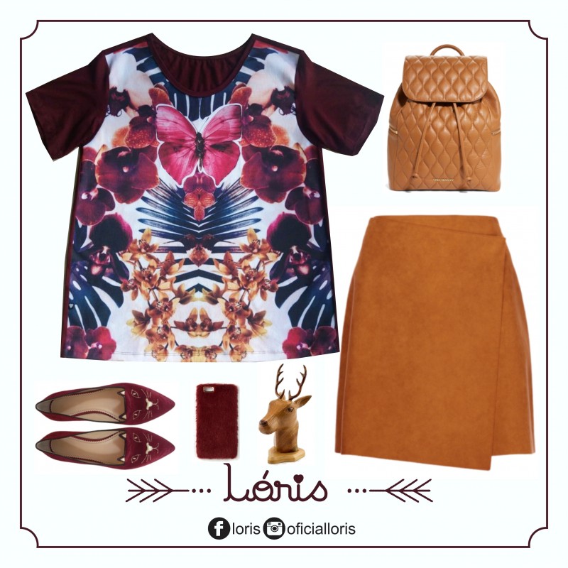 T-shirt Marsala Flower