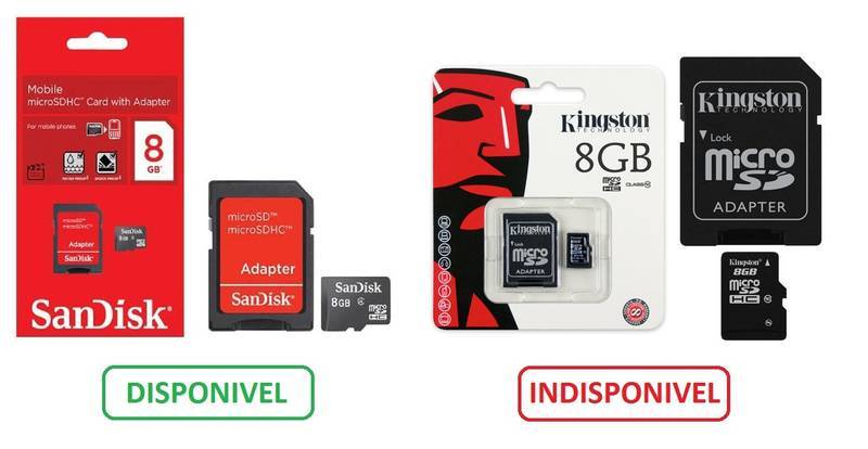 CARTÃO DE MEMÓRIA 8G