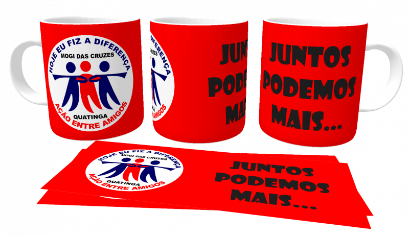 Caneca de Porcelana Hoje eu Fiz a Diferença