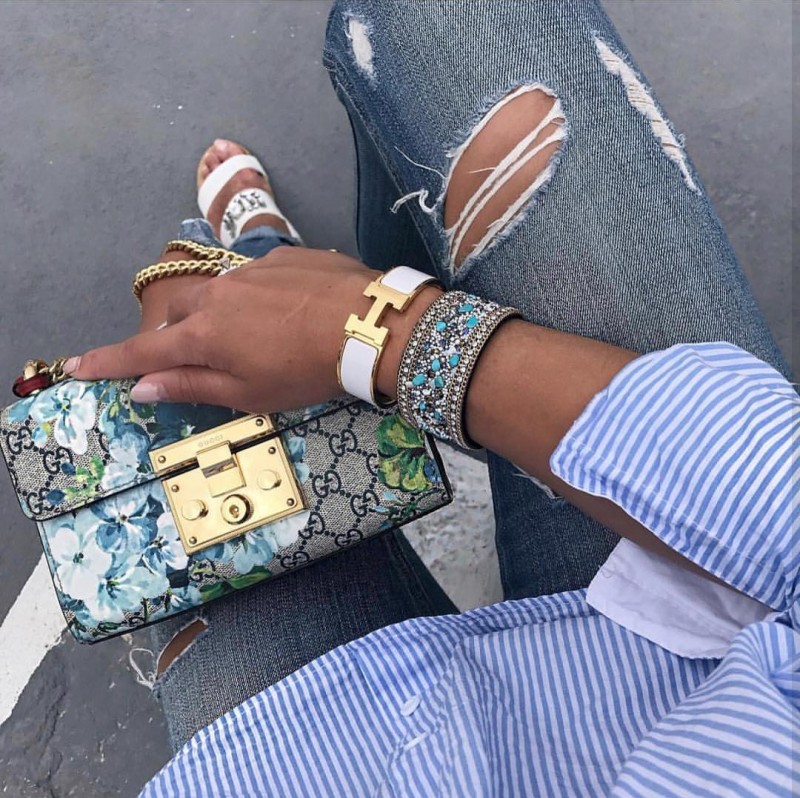 GC Padlock Flower Blue