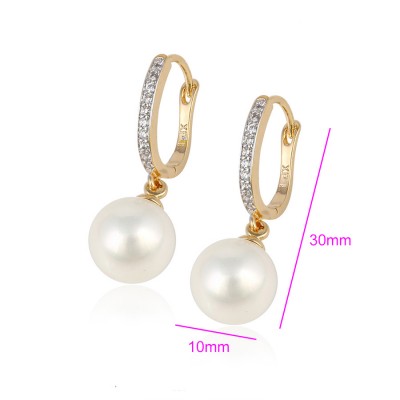 BRINCO DE PEROLA COM ZIRCONIA SEMIJOIA-93203