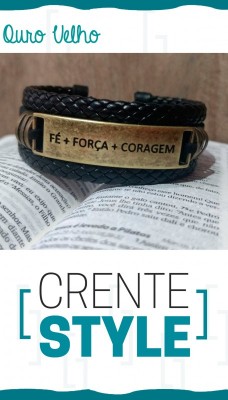 Pulseira Fé + Força + Coragem