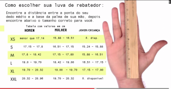 Luva para rebatedor EASTON - tamanho infaltil L 1 