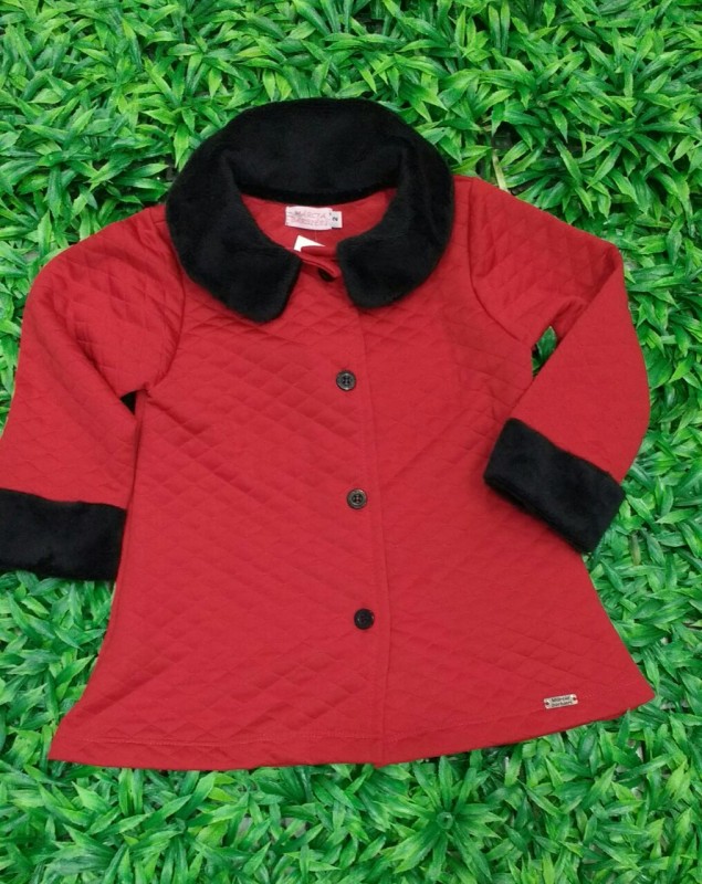 Casaco Matelassê Vermelho