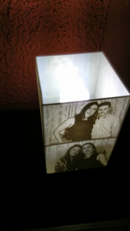 Luminária personlizada com fotos