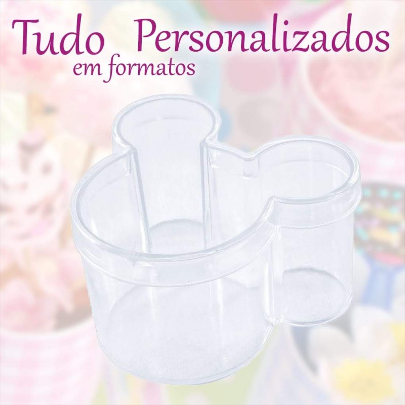 Caixinhas de acrílico Mickey kit 10 un.