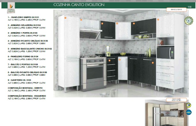 Cozinha canto Evolution