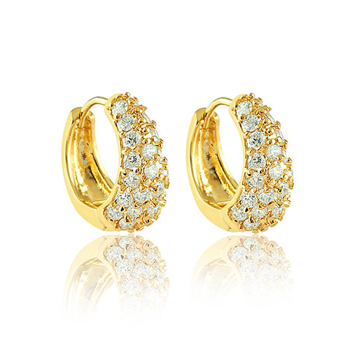 ARGOLA ZIRCONIA DOURADA-2710