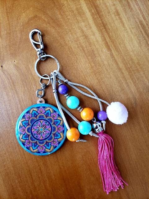 Chaveiro Mandala Azul