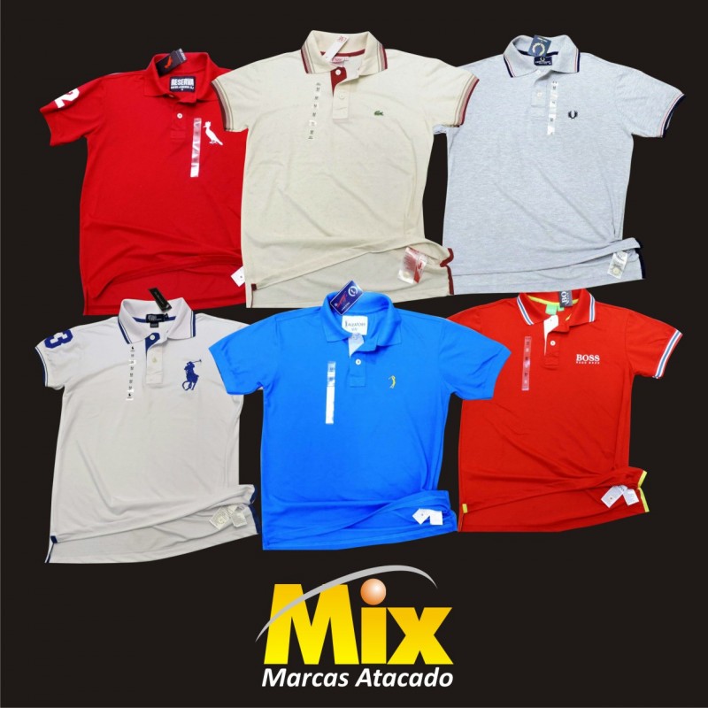 Lote Personalizado 20 Camisas Polo * R$ 37,00 cada*