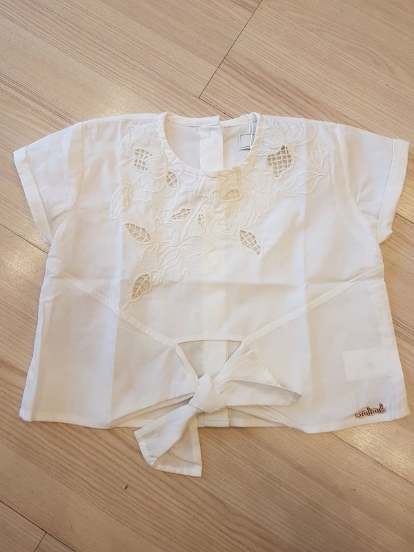 BLUSA TRICOLINE BORDADA