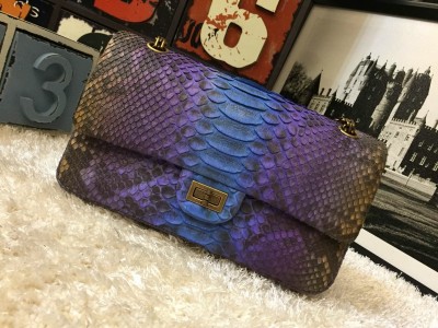 Chanel Reissue Python Roxa!!!Luxo Total!!!