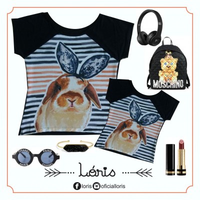 T-shirt Coelho de Orelha